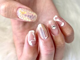 個性派ちぐはぐネイル
