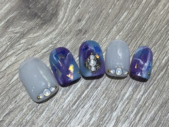 クリスタルネイル ボンベルタ橘店(CRYSTAL NAIL)/ダイダイネイル