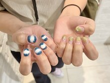 コム 草加マルイ店(com by neolive)/ちぐはぐネイル