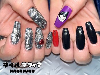 ネイルマフィア 原宿(NAIL MAFIA)/キャラ/痛ネイル/概念ネイル