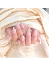 ヘアアンドネイル ミューズ 新浦安店(HAIR&NAIL MUSE)/ホワイトグラデーションきらきら