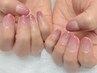 【ワンカラーorグラデーション】+1本アートがアクセント♪/¥6700→