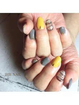 アイリーネイル(IRIE NAIL)/ジェル　手描き4本アート