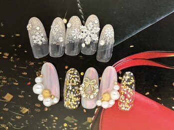 アン ジョーヌドラゴ/【自爪ネイル】冬ネイル