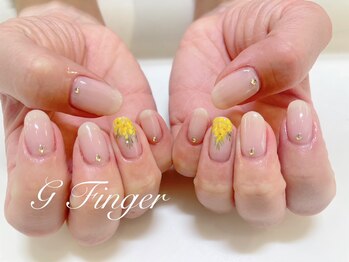 ジーフィンガー 大井町店(G Finger)/ヌーディカラー&みもざネイル