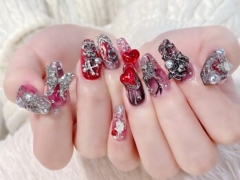 ラルネイル 大宮(Lull. nail)/#派手め#パーツ#ギャル#ロング