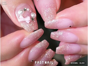 ファストネイル 関内店(FAST NAIL)/*先着順*冬っぽ♪リボンネイル