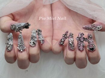 ピオミエルネイル 新宿(pio miel nail)/ゴテゴテ最強ギャルネイル