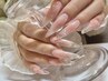 【Hand】トレンド！クリアネイル☆　初回オフ、パラジェル料金込み　￥16500
