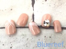 ネイルアンドまつげエクステ ブルーリーフ 四谷三丁目店(Blue Reef)/綺麗めナチュラルネイル