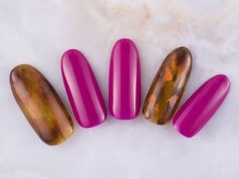 ネイルプラザ 河原町OPA店(NAIL PLAZA)/べっ甲×ホイルネイル