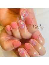 パスリー ネイルアンドケア(Parsley Nail&Care)/ピンクの春ネイル