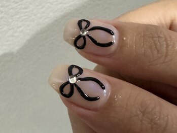 ホイップ(Whip)/pukkuri Black/ribbon