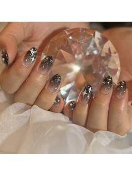 アミューズ(Amuse)/黒ラメグラデーション◎