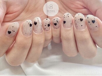 ジーエスネイル(GS NAIL)/ニュアンス/ハートホロネイル