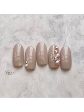 ネイルサロンリュクス (nailsalon Luxe)/ビジューキラキラレースネイル