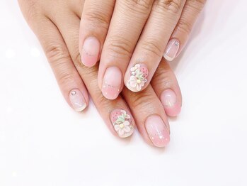 ネイルコレクション ピンク(Nail Collection Pink)/ジェル放題/３Ｄ苺＆花