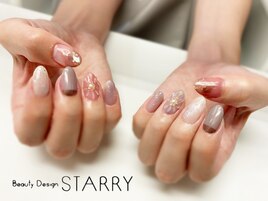 ニュアンス　フラワー　ピンク