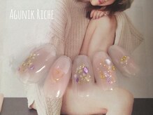 アグニークリッシェ(Agunik Riche)/【押し花ネイル】