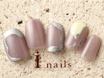 アイネイルズ 町田店(I nails)/うねうねメタリッククリア8480円