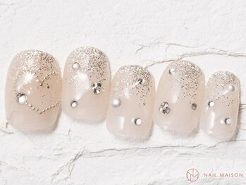 ネイルメゾン 池袋店(NAIL MAISON)/韓国ハートラメVカット¥9000