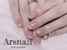 アルスネイル(Ars nail)/ナチュラルシースルーフレンチ