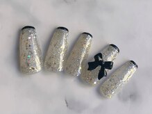 ネイルアイラッシュ アールエビス(R EBISU)/クリアフラメレンチ／リボン