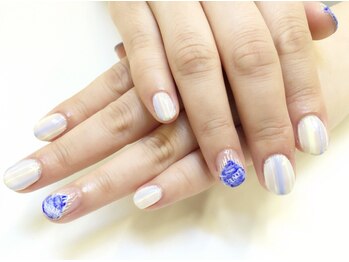 ネイルサロン ジュネイル(NAIL SALON JUNAIL)/デニム×ストライプ