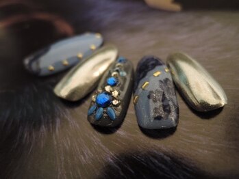 ネイルズ ビー 南昭和町本店(Nail's be)/ミラーネイル