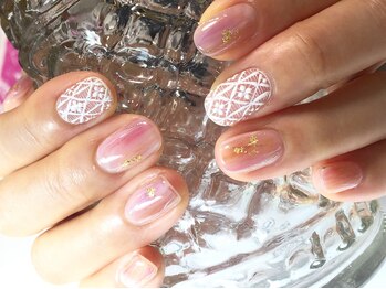 ネイル サロン コービーズ(nail salon COBES)/秋&レースネイル☆