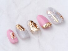 ネイルサロン ソウ 京橋店(Nail Salon Sou)/大理石風×ラメホロ