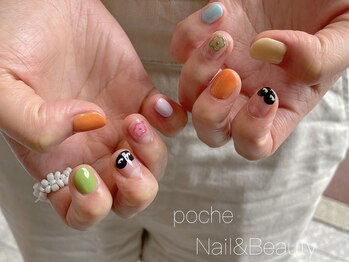 ア―ジュポシェフリル 天神西通り店(age poche Frill)/カラフルネイル