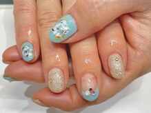 クォーターリゾートネイル(QUARTER RESORT nail)/マリンカラーネイル☆