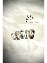 モツヲネイル(motsu.O! NAIL)/サテンワンピース風デザイン