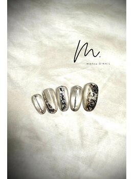 モツヲネイル(motsu.O! NAIL)/サテンワンピース風デザイン