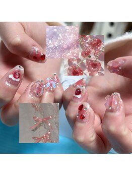 サロンパルヨン ヘアー アンド ネイル(SALON paljon Hair&Nail)/夢かわさくらんぼネイル