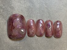 カラネイル 南森町店(calla nail)/奥行き　キラキラ　ニュアンス