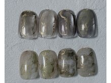 リアンリアン(lien lien de felicite nail)の雰囲気（鉱石のようなニュアンスアート）