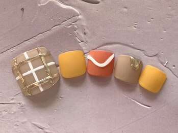 ラテネイル(Latte Nail)/チェックネイル