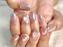 リアン 大宮(Rian)/マグネットネイル＋ミラーネイル