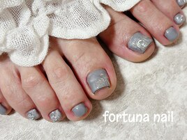 フットシンプルニュアンスネイル