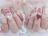 120min手描きアートカラー使い放題持込みネイル¥12000