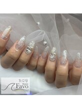 ファボ(Favo.)/パール入りの埋め尽くしネイル♪