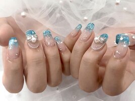 冬カラーワンホンネイル