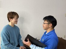 おおやトレインハードの雰囲気（完全予約制で、あなたのお体の状態を分かりやすく説明します。）