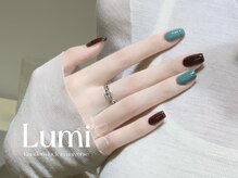 ルミネイル 大宮東口店(Lumi Nail)/深緑×ボルドー上品ネイル