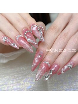 クイーンズビューティーサロン 新宿本店(Queen's beauty salon)/チップ長さ出し10本やり放題