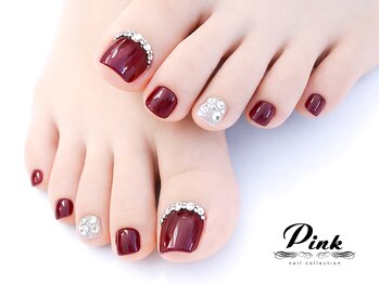 ネイルコレクション ピンク(Nail Collection Pink)の写真/64％OFF★キャンペーン中！【親指ストーン＋甘皮ケア付￥4990】＆【ストーン放題￥4990】♪足元もかわいく