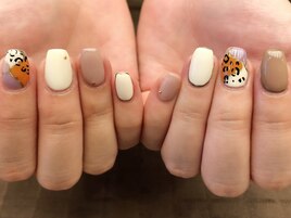 ハロウィンカラー×レオパード