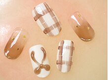 ベリー(berry)/定額C¥7500 ぷくリボンチェック